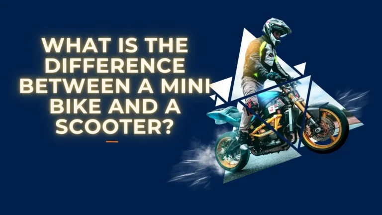 What Is the Difference Between a Mini Bike and a Scooter?