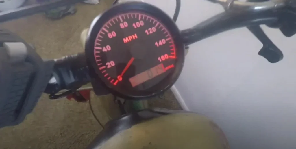 Mini bike speedometer is ready